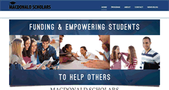 Desktop Screenshot of macdonaldscholars.com